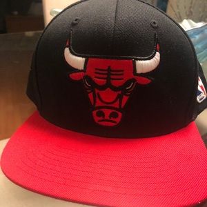 Bulls Black and Red SnapBack